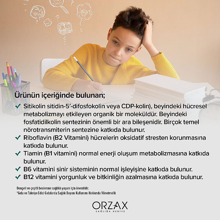 Orzax Ocean Cogniven Mango Aromalı 150 ml Sınav Seti Hediye - 4
