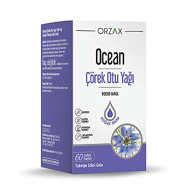 Orzax Ocean Çörek Otu Yağı 60 Kapsül