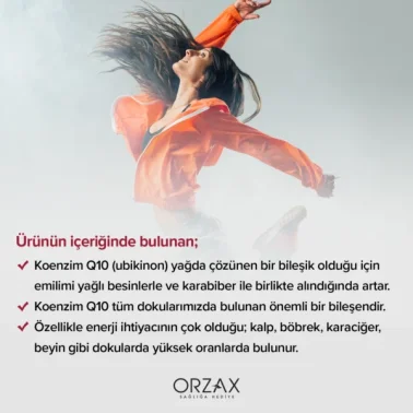 Orzax Ocean Koenzim Q10 200 mg Ubikinon 30 Kapsül - 4