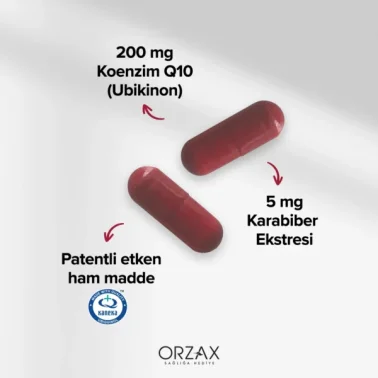 Orzax Ocean Koenzim Q10 200 mg Ubikinon 30 Kapsül - 3