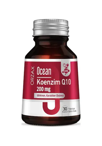 Orzax Ocean Koenzim Q10 200 mg Ubikinon 30 Kapsül - 1
