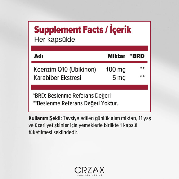 Orzax Ocean Koenzim Q10 30 Kapsül - 2