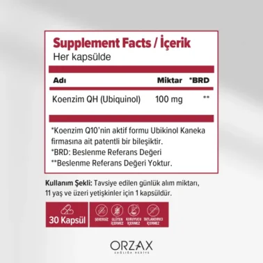 Orzax Ocean Koenzim QH 30 Kapsül - 2