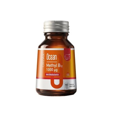 Orzax Ocean Methyl B12 Takviye Edici Gıda 60 Dilaltı Tablet