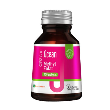Orzax Ocean Methyl Folat 30 Tablet