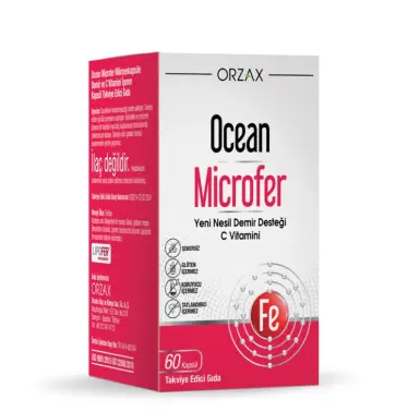 Orzax Ocean Microfer Demir ve C Vitamini 60 Kapsül - 6