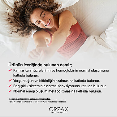 Orzax Ocean Microfer Demir ve C Vitamini 60 Kapsül - 4