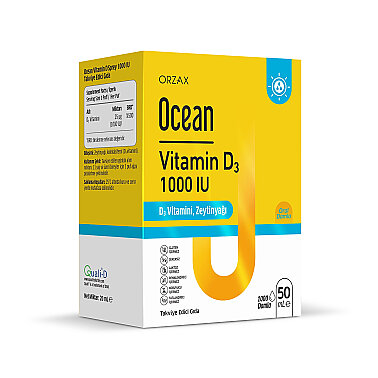 Orzax Ocean Vitamin D3 1000 IU Damla 50 ml