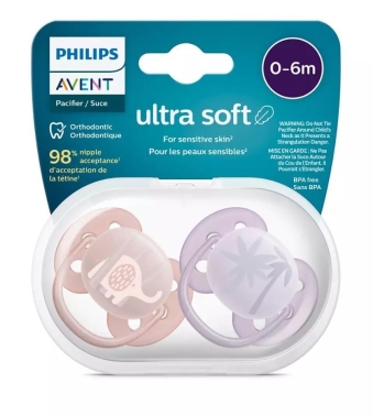Philips Avent SCF091/09 Ultra Soft 0-6 Ay 2'li Kız Emzik