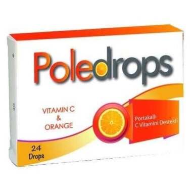 Poledrops Portakal C Vitamini 24 Pastil