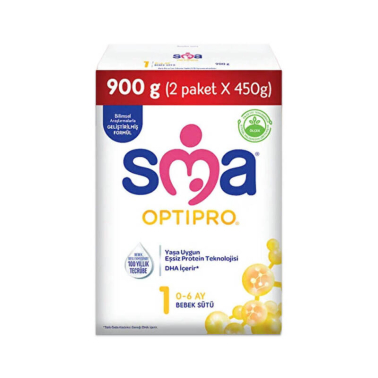 Sma Optipro 1 Bebek Sütü 900 g (2 Paket x 450 g)
