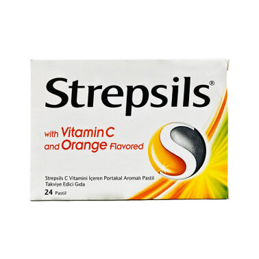 Strepsils C Vitamini ve Portakal Aromalı 24'lü Pastil