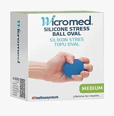 Wicromed Stres Topu Silikon Oval Mavi