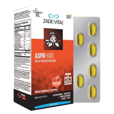 Zade Vital Aspir Yağı 600 mg 60 Kapsül